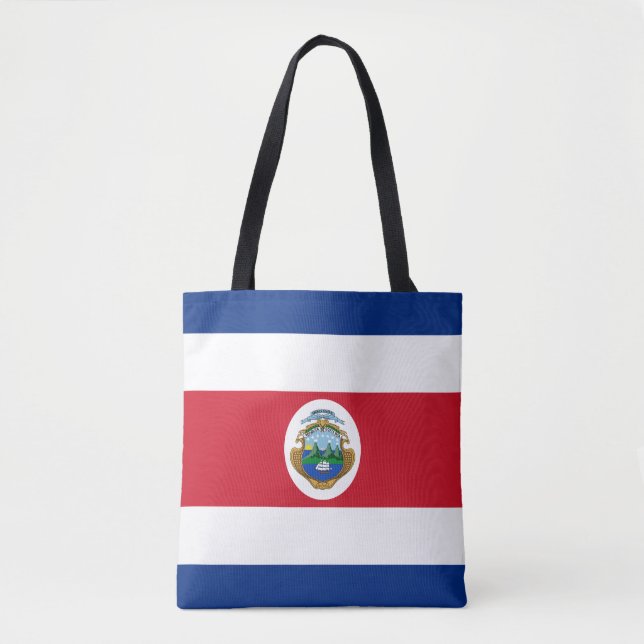 Tote Bag Drapeau patriotique du Costa Rica (Devant)