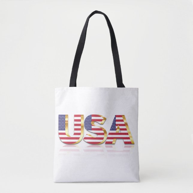 Tote Bag Drapeau Patriotique USA (Devant)