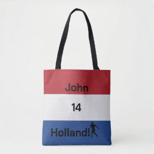 Tote Bag Drapeau personnalisé de la Hollande Football Fiert