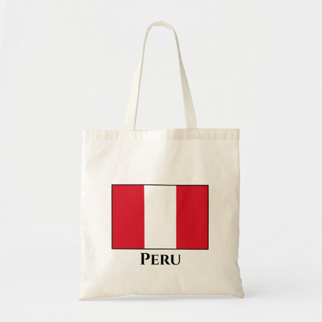 Tote Bag Drapeau péruvien (Devant)