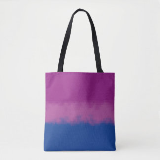 Tote Bag Drapeau Pixel Art Bisexual Pride