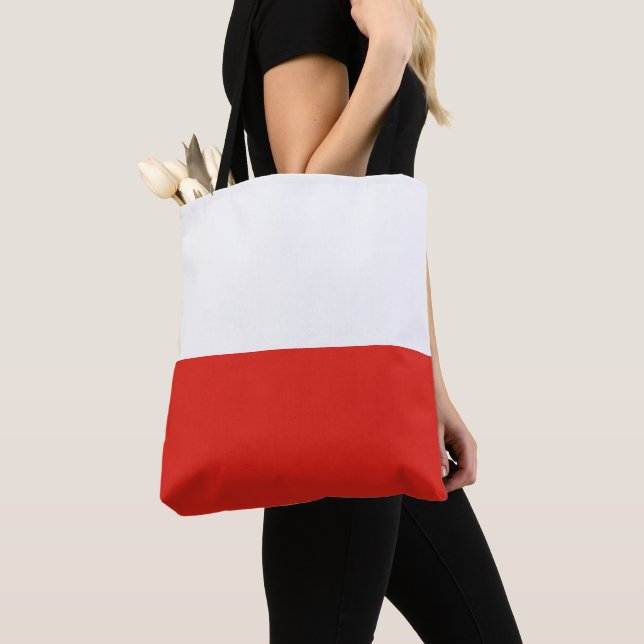 Tote Bag Drapeau polonais (De près)