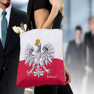 Tote Bag Drapeau polonais & Aigle, Pologne mode / fans spor