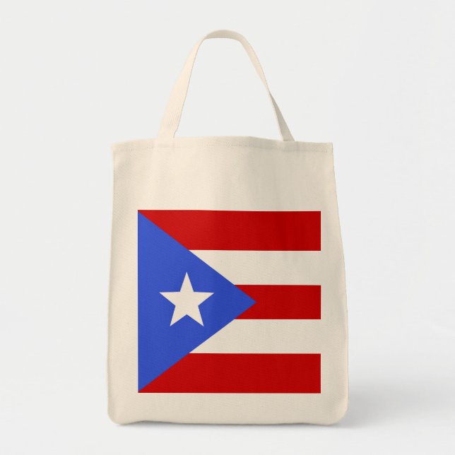 Tote Bag Drapeau Porto Rico (Devant)