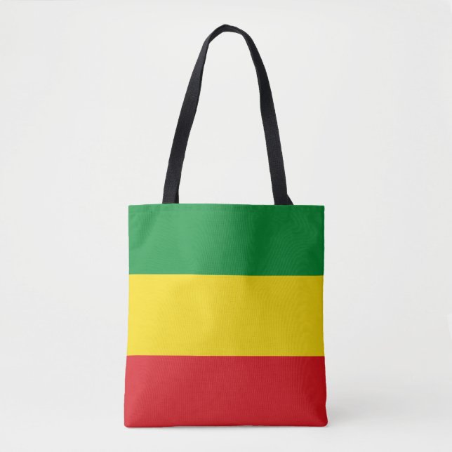 Tote Bag Drapeau rastafarien Rasta Ethiopie (Devant)