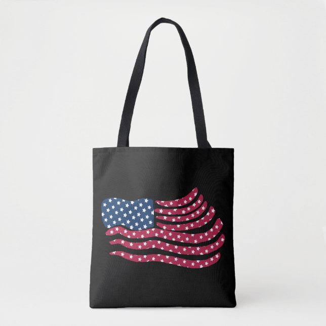 Tote Bag Drapeau Rouge Blanc Et Bleu (Devant)