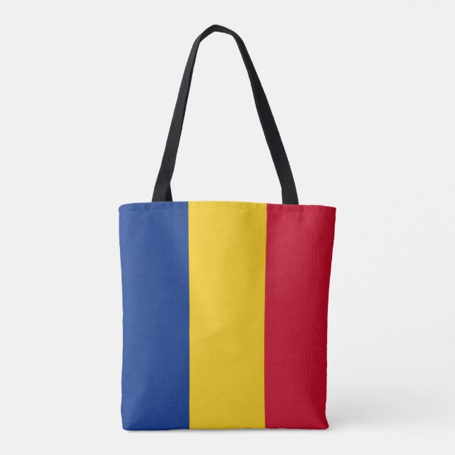 Tote Bag Drapeau roumain, Drapeau de la Roumanie (Dos)
