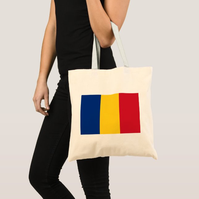 Tote Bag Drapeau roumain (Roumanie) (Devant (produit))