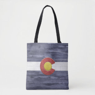 Tote Bag Drapeau rustique du Colorado