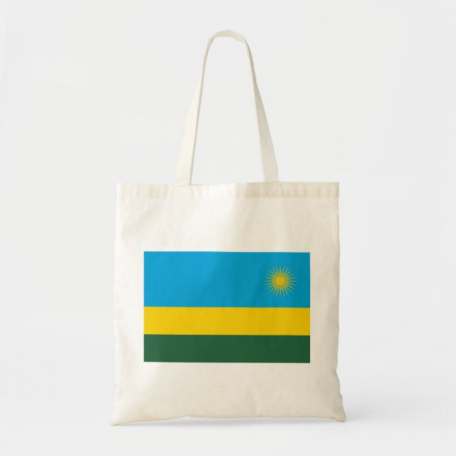 Tote Bag Drapeau rwandais (Rwanda) (Pays africain) (Devant)