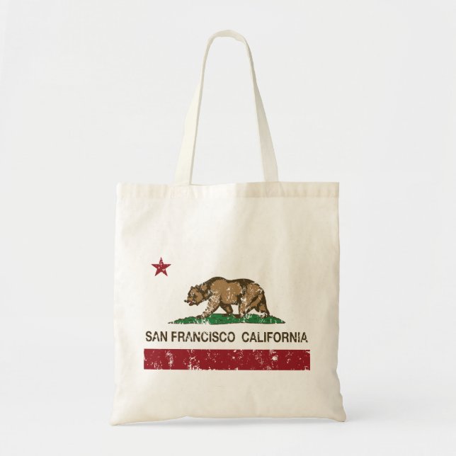 Tote Bag Drapeau San Francisco d'état de la Californie (Devant)