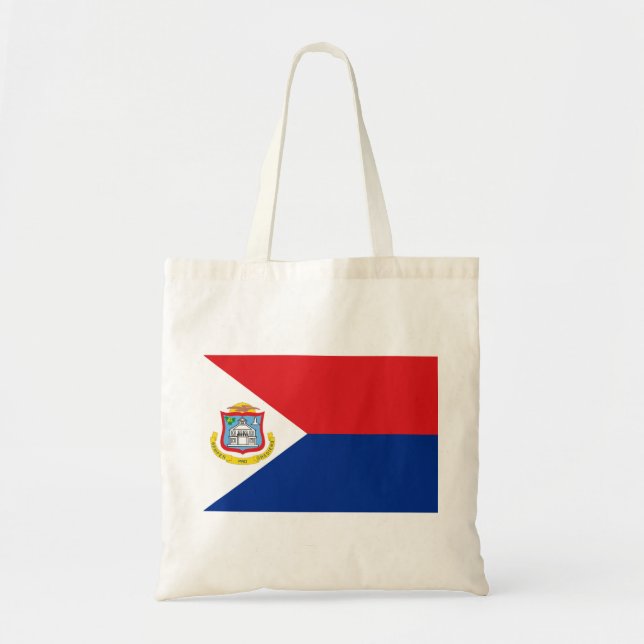 Tote Bag Drapeau Sint Maarten (Devant)