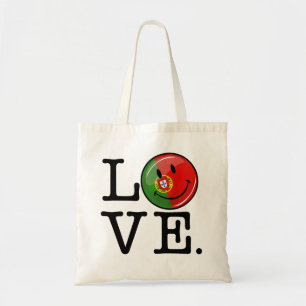 Tote Bag Drapeau souriant Love Portugal