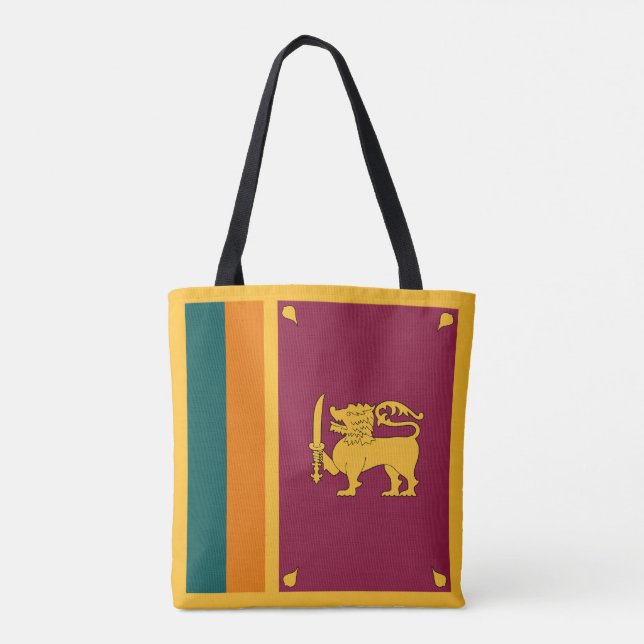 Tote Bag Drapeau Sri Lanka (Dos)