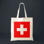 Tote Bag Drapeau suisse (Suisse)<br><div class="desc">Ce dessin présente le drapeau de la Suisse (officiellement la Confédération suisse), pays enclavé au centre de l'Europe. Il s'agit d'une république fédérale, divisée en 26 cantons, dont la capitale est Berne, et la plus grande ville de Zurich. Le pays borde l'Allemagne au nord, l'Autriche et le Lichtenstein à l'est,...</div>
