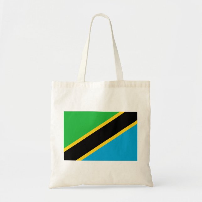 Tote Bag Drapeau tanzanien (Devant)