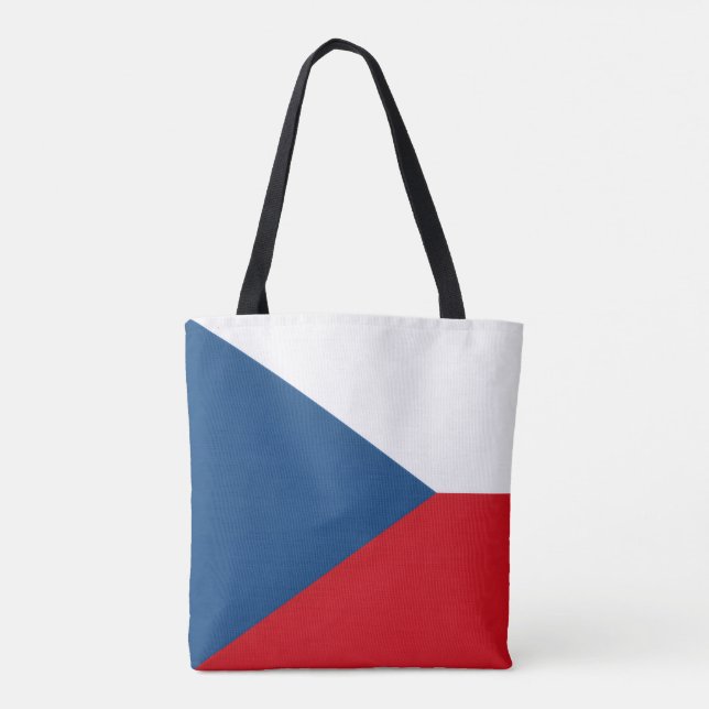Tote Bag Drapeau tchèque, Drapeau de la République tchèque (Dos)