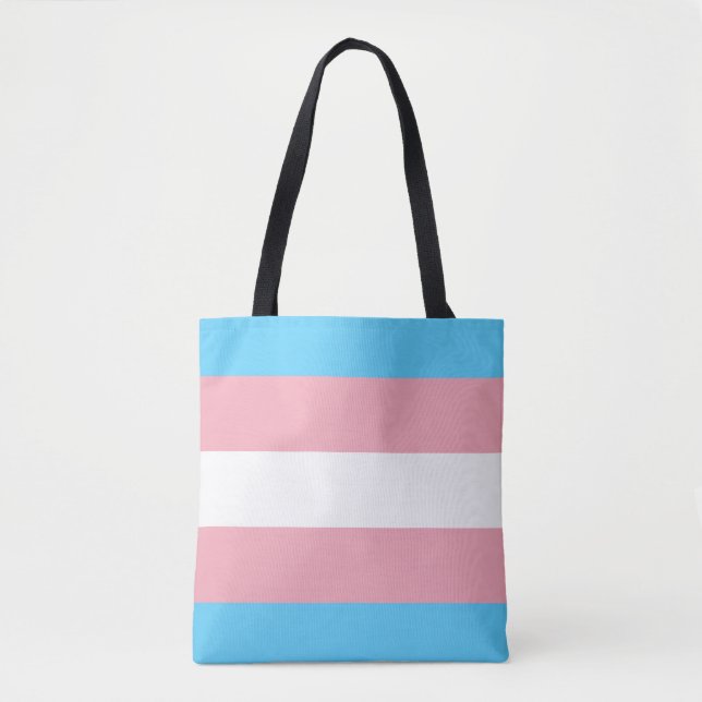 Tote Bag Drapeau transgenre trans pride symbole LGBT homo g (Devant)