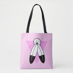 Tote Bag Drapeau Triangle Rose Two-Spirit