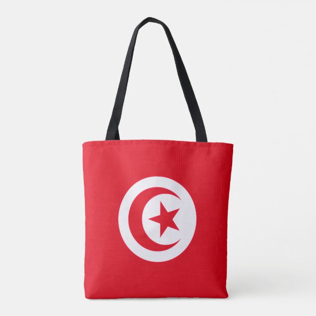 Tote Bag Drapeau tunisien, Drapeau de la Tunisie (Dos)
