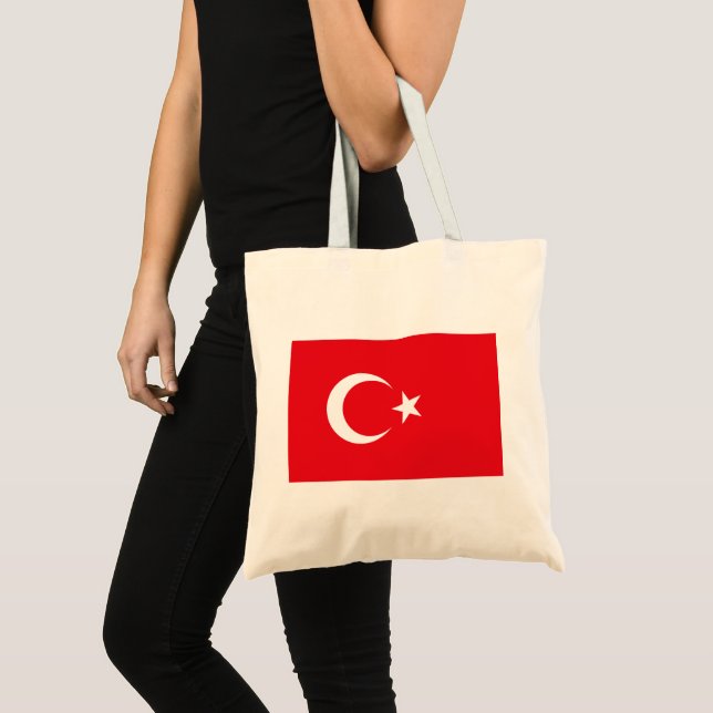 Tote Bag Drapeau turc (Turquie) (Devant (produit))
