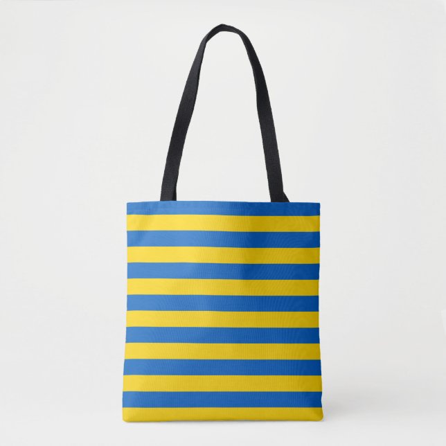Tote Bag Drapeau ukrainien (Ukraine) rayé bleu et jaune (Devant)