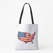 Drapeau USA Carte - J'aime mon pays Patriotique