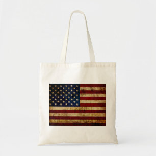 Tote Bag Drapeau USA / Grunged