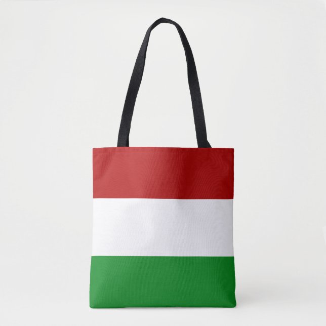 Tote Bag Drapeau vert rouge (Devant)