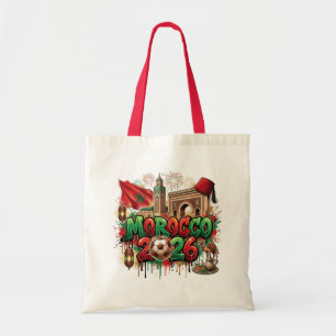 Tote Bag Drapeau Vintage Marocain Africain Maroc