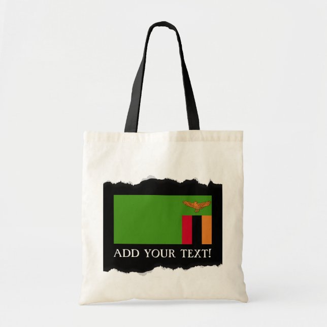 Tote Bag Drapeau Zambie (Devant)