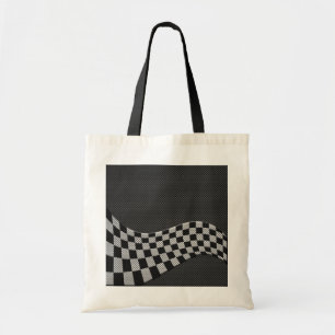 Tote Bag Drapeaux de course de type fibre de carbone à l'i