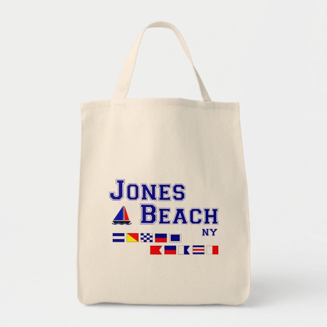 Tote Bag Drapeaux de signal de la plage NY de Jones (Devant)