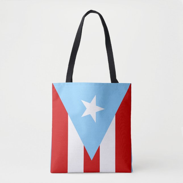 Tote Bag Drapeaux Porto-Ricains (Devant)