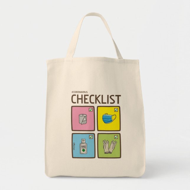 Tote Bag Drawing grocery (Devant)