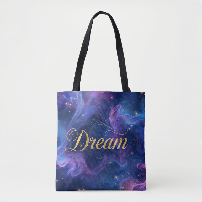 Tote Bag Dream - Colorful blue and purple (Devant)