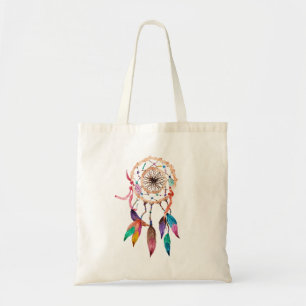 Tote Bag Dreamcatcher de Bohème en peinture vibrante