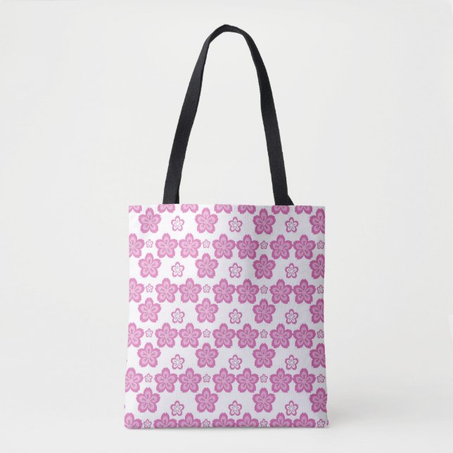 Tote Bag Dreamy Cherry Blossom rose Fleur esthétique (Devant)