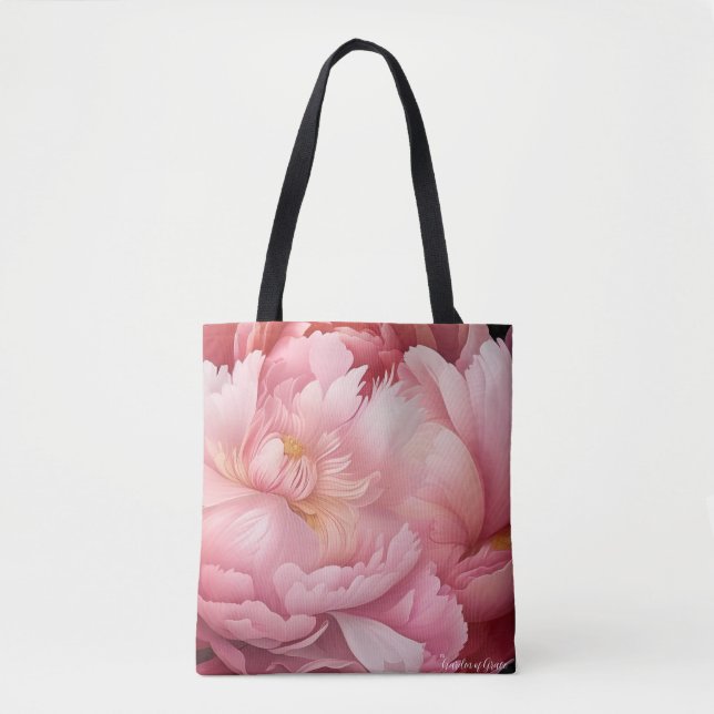 Tote Bag Dreamy Peony Fourre-tout (Devant)