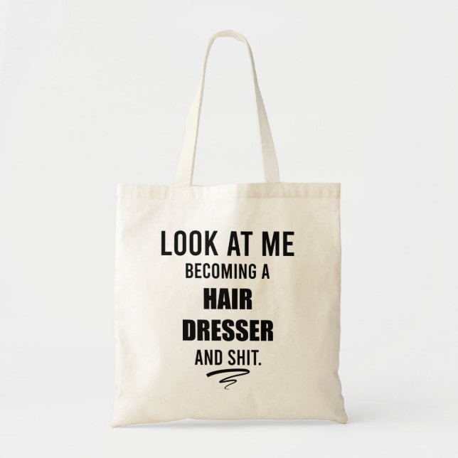 Tote Bag Dresser Cheveux Diplômes Cadeaux Beautician Idée c (Devant)