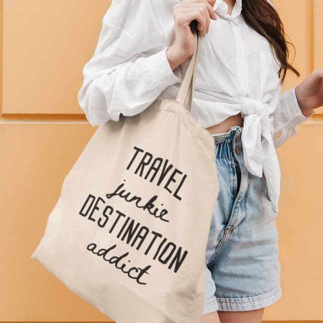Tote Bag Drogue de voyage Déstination Accro Envie irrésisti (Grab yours now and let your wanderlust shine!)