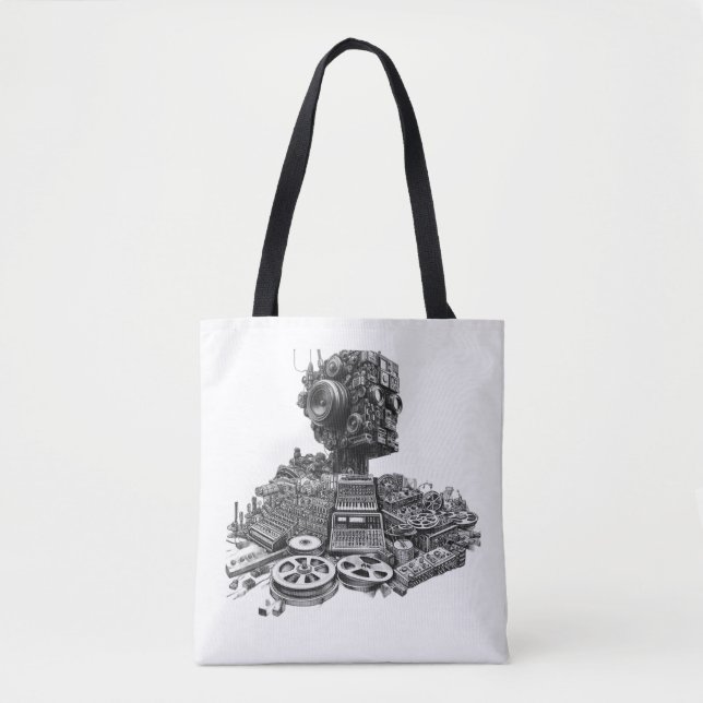 Tote Bag Droid instrumental Fourre-tout (Devant)