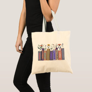 Tote Bag Droits de l'Homme Floral Femmes Hommes Manifestati