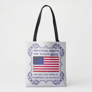 Tote Bag Droits individuels (gris) Fourre-tout