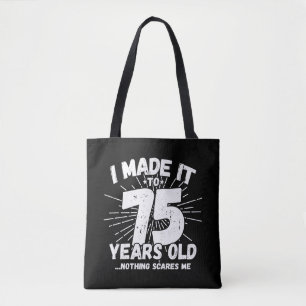 Tote Bag Drôle 75ème Anniversaire Citation Sarcastique 75 A