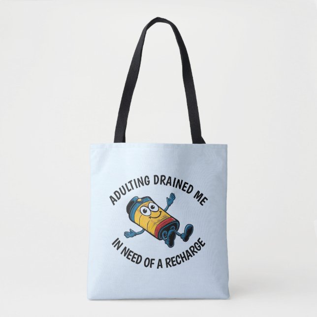 Tote Bag Drôle Adulte Lutte (Devant)