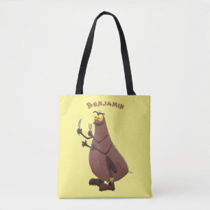 Tote Bag Drôle affamé pulette affamée dessin animé