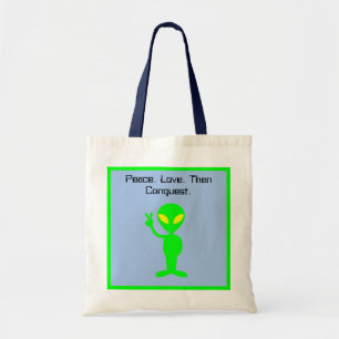 Tote Bag Drôle Alien Sci-Fi Cartoon Art Extraterrestre