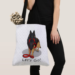 Tote Bag Drôle Allons-y ! Promenade du Tervuren belge (orig