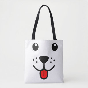 Tote Bag Drôle Animal De Compagnie Chien Chiot Émoticône Vi